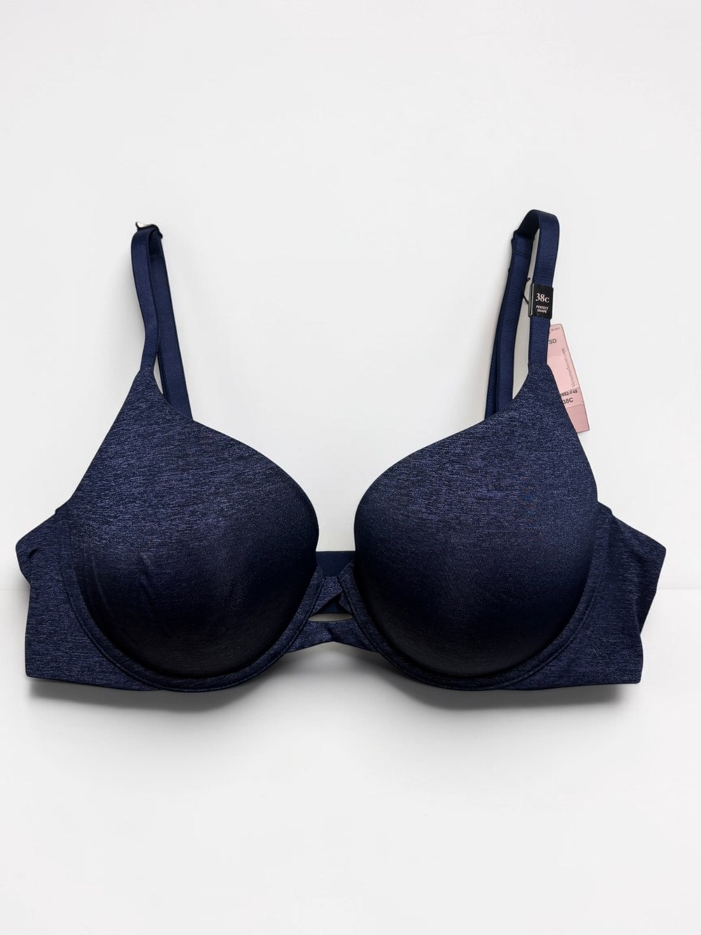 NWT Victoria's Secret Perfect Shape Bra Navy Heather Blue 38C